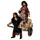 Family with cart for Neapolitan Nativity Scene with 10 cm characters s3