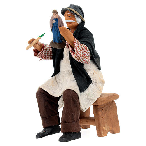 Statua presepista presepe napoletano 13 cm 3