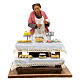 Pasticciera movimento banco presepe napoletano 30 cm s1