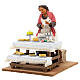Pasticciera movimento banco presepe napoletano 30 cm s3