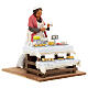 Pastry chef with dessert counter animated 30 cm Neapolitan nativity s4