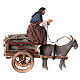 Mulher idosa com carrinho e mula para presépio napolitano de 13 cm s4