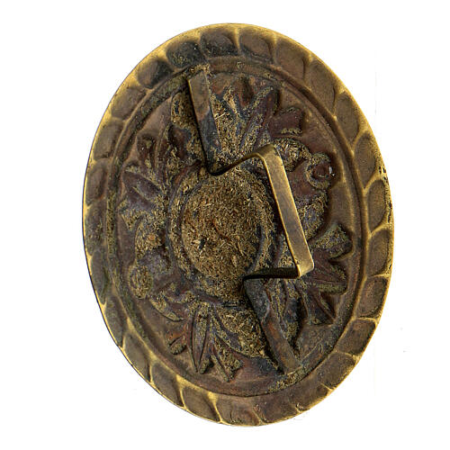 Metal shield figurine, circumference 5 cm, for Neapolitan nativity 12-14 cm 2