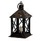 Metal lantern with candle 7x4x4 cm for Neapolitan nativity 18-20 cm s2