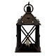 Metal lantern with candle 7x4x4 cm for Neapolitan nativity 18-20 cm s3