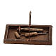 Skrzynka narzędzi cieśli, drewniana, 4x6x4 cm, do szopki neapolitańskiej 18-20 cm s1