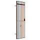 Cancello con ringhiera metallo 50x30x1 cm presepe napoletano altezza statue 40 cm s2