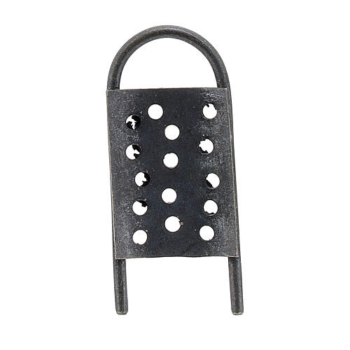 Ralador de metal 4x2x1 cm para presépio napolitano com figuras de 18 cm 3