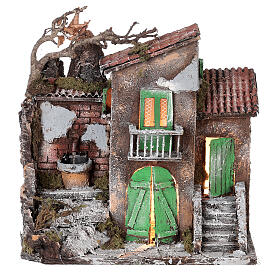 Village of 18th century for Neapolitan Nativity Scene 30x30x20 cm