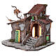 Village house 18th century style Neapolitan setting 30x30x25 cm light s2