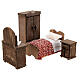 Kit chambre à coucher 4 pcs crèche napolitaine 8 - 10 cm 10x10x5 cm s3