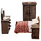 Bedroom kit 4 pcs Neapolitan Nativity 12 cm 10x10x5 cm s1