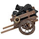 Coal cart for Neapolitan Nativity Scene with 20 cm characters 15x15x5 cm s1