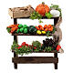 Obst- und Gemüseverkaufsstand, neapolitanischer Stil, für 12 cm Krippe, 10x5x5 cm s1