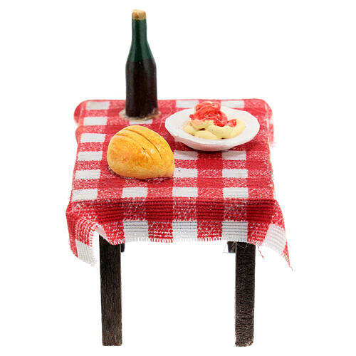 Table préparée pour un pour crèche napolitaine 4