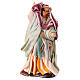 Woman with carpets in her hands for Neapolitan Nativity Scene with 8 cm characters s1