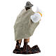 Old man with bag and stick for Neapolitan Nativity Scene with 8 cm characters s4