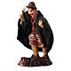 Statua Vecchio con sacco e bastone presepe napoletano 8 cm s1