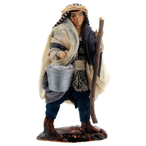 Arab milkman standing Neapolitan nativity 8 cm 1