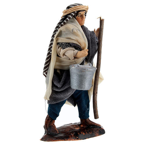 Arab milkman standing Neapolitan nativity 8 cm 3