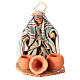 Arab potter figurine kneeling Neapolitan nativity 8 cm s1