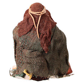 Statua donna pentolaia presepe napoletano 8 cm