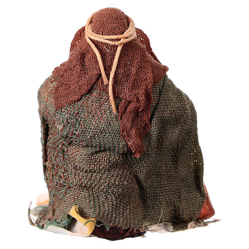 Statua donna pentolaia presepe napoletano 8 cm 2