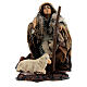 Astonished man on his knees for Neapolitan Nativity Scene with 8 cm characters s1