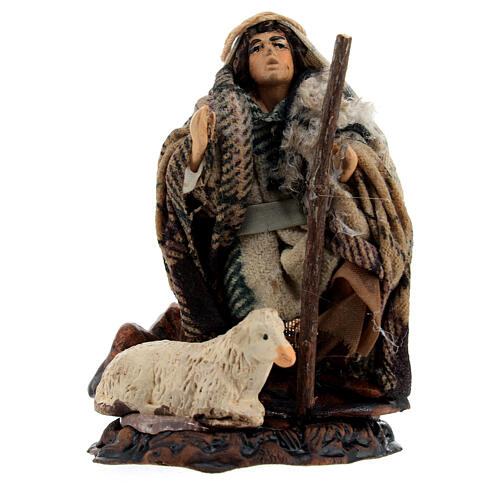 Wondered kneeling shepherd for 8 cm nativity 1