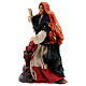 Woman standing with basket of apples for Neapolitan Nativity Scene of 12 cm s1