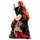 Femme debout avec panier et pommes crèche napolitaine 12 cm s2
