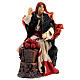 Donna in piedi con cesta e mele presepe napoletano 12 cm s1