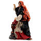 Standing woman with basket and apples Neapolitan nativity scene 12 cm s1