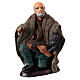 Beggar on his knees, figurine for Neapolitan Nativity Scene with 12 cm characters s1