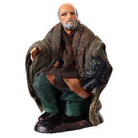 Beggar on his knees, Neapolitan nativity scene 12 cm