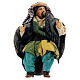 Old Arabic man sitting on a stone, figurine for Neapolitan Nativity Scene with 12 cm characters s1