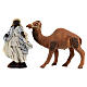 Arabic man on a camel, figurine for Neapolitan Nativity Scene with 8 cm characters s1