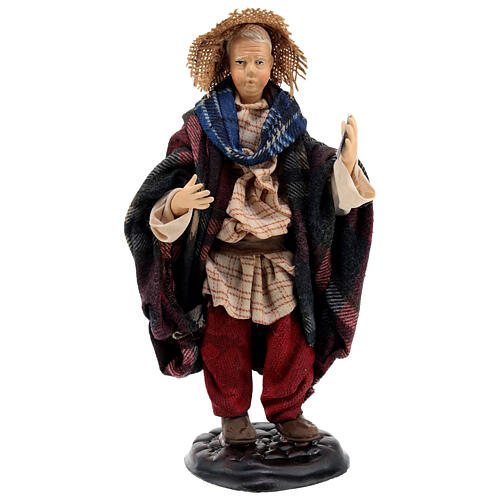 Giocatori di carte arabi con botte presepe napoletano 18 cm 3