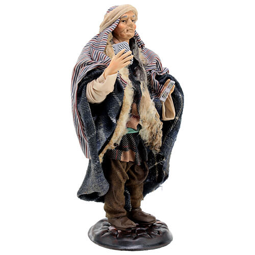 Giocatori di carte arabi con botte presepe napoletano 18 cm 9