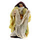 Woman holding wet laundry, figurine for Neapolitan Nativity Scene with 6 cm characters s1