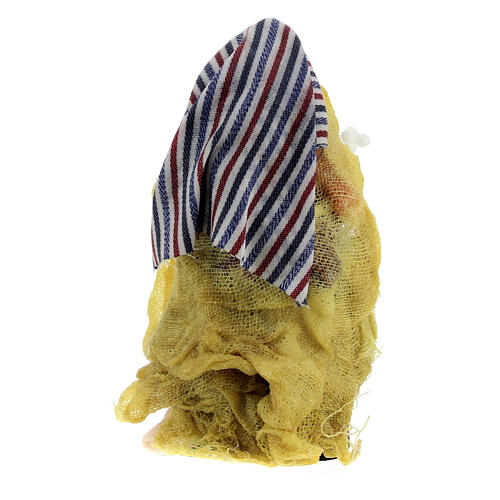 Estatua florista con jarrón de flores belén napolitano 6 cm 4