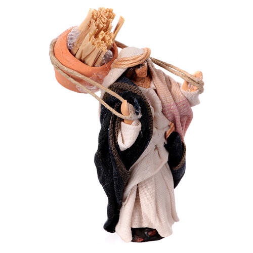 Statua Vecchio con fieno presepe napoletano 6 cm 3