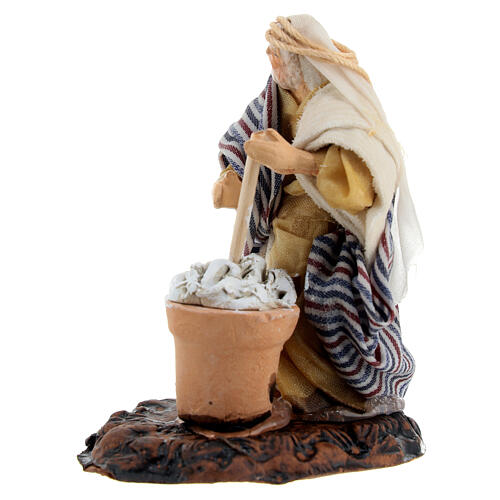 Arabic ricotta maker, figurine for Neapolitan Nativity Scene with 6 cm characters 2