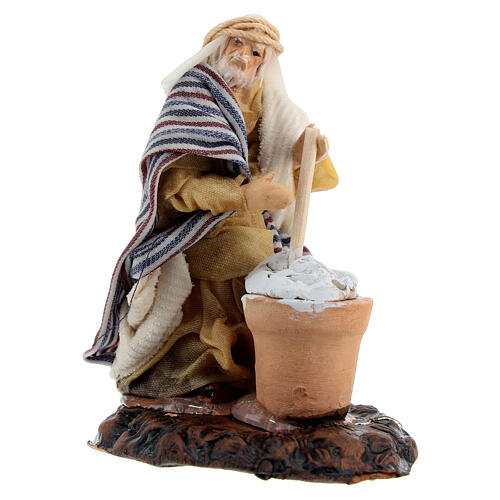 Arabic ricotta maker, figurine for Neapolitan Nativity Scene with 6 cm characters 3