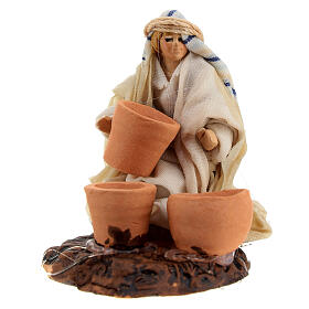 Arab potter Neapolitan nativity 6 cm