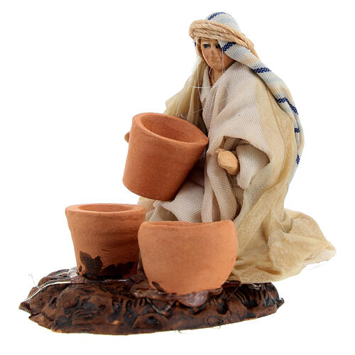 Arab potter Neapolitan nativity 6 cm 2