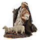Arab shepherd with lambs and staff for nativity scenes 6 cm s2
