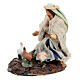 Scene with Arab woman and chickens for Nativity Scene with 6 cm characters s2