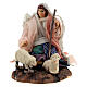 Shepherdess with lambs, Neapolitan nativity 6 cm s1