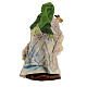 Woman with sheep standing, 8 cm nativity scene s4